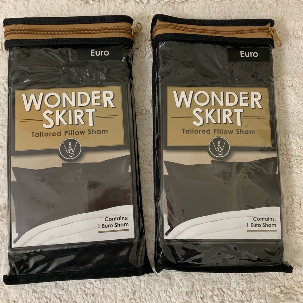 Wonder Skirt tailored Euro pillow shams